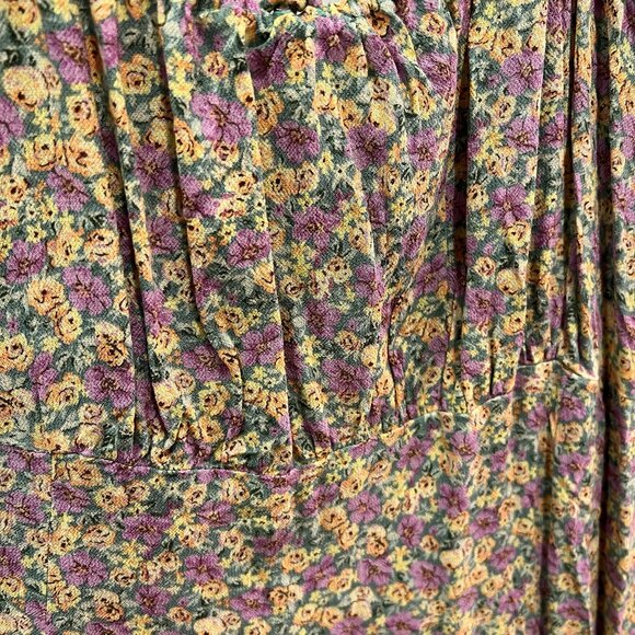 American Eagle Floral Puff-Sleeve Mini Dress in XL - Picture 5 of 5